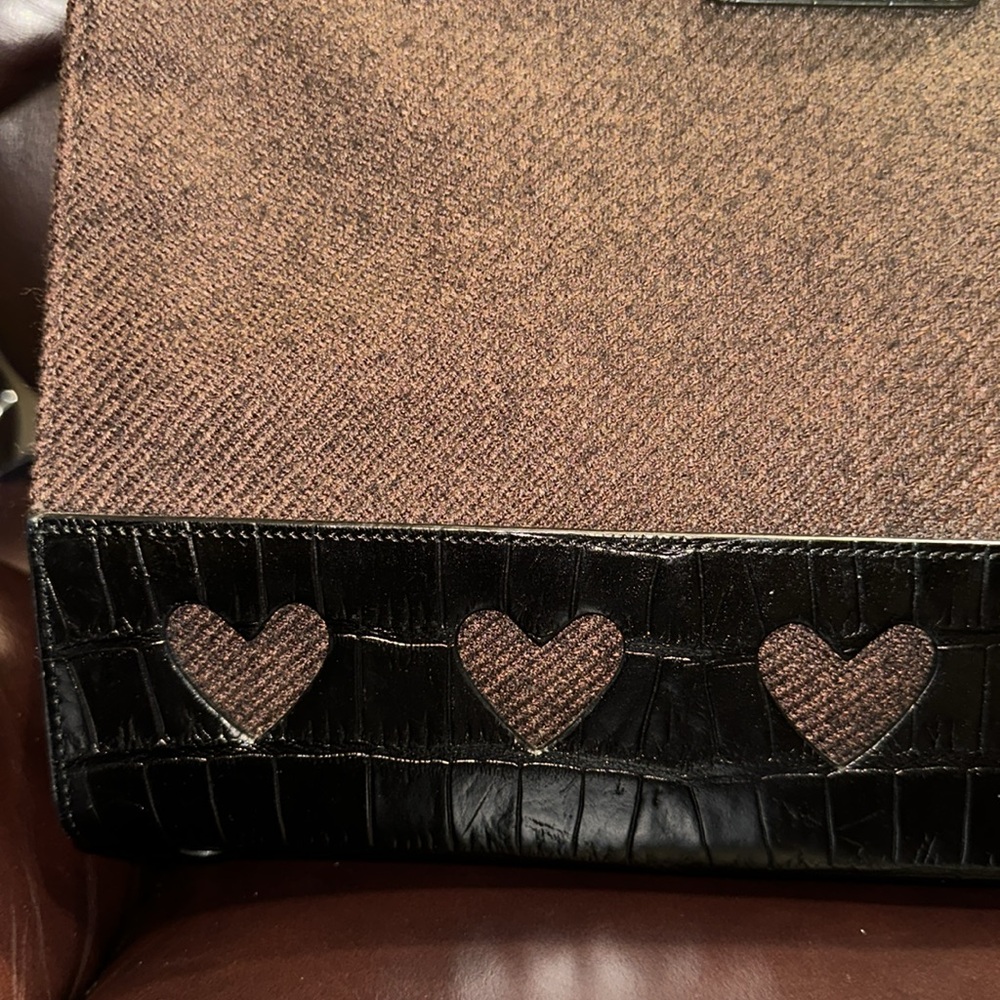 Brighton Wool & Croc Leather Bag - Picture 3 of 16
